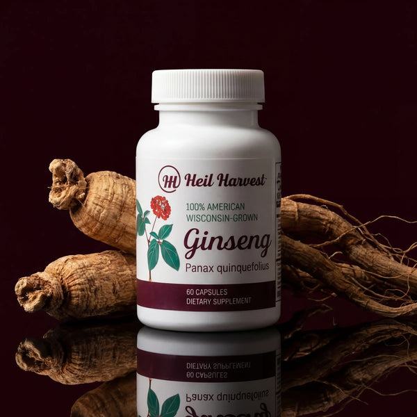 Wisconsin American Ginseng Capsules — 500mg — 60 Count