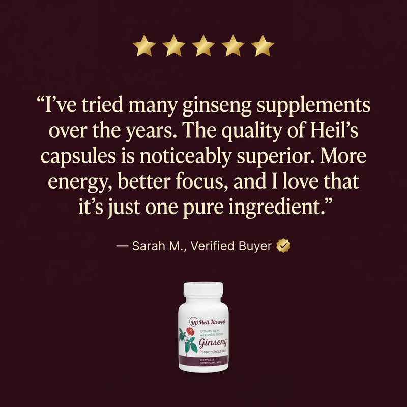 Wisconsin American Ginseng Capsules — 500mg — 60 Count - Image 7